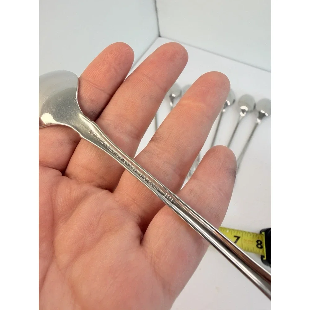Set of 8 ONEIDA DISTINCTION DELUXE HH Stainless RAPHAEL Iced Tea Spoons 7 1/2